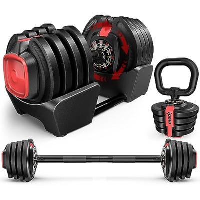IPOW 3-in-1 Adjustable Dumbbell Set 40lbs Increment