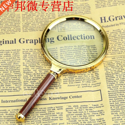 90mm Handheld 10X Magnifier Magnifying Glass Loupe Reading J