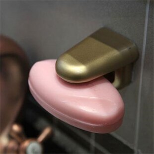 style 1PCS New Magnetic ZLinKJ Soap Golden Convenient Dish