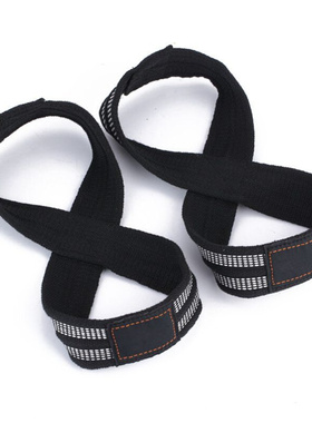 1pair Figure 8 Weight Lifting Strap DeadLift Wrist Strap for