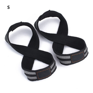 1pair Figure 8 Weight Lifting Strap DeadLift Wrist Strap for