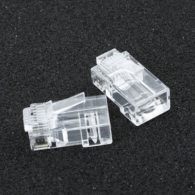 50Pcs Connector Plugs CAT6 Plug EZ RJ45 Network Cable Modula