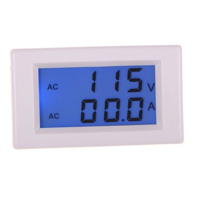 AC 80-300V 99.9A Ammeter Voltmeter LCD Volt Amp Panel Meter