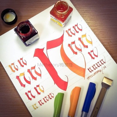 japan pilot Art font parallel fountain pen Art creation pain