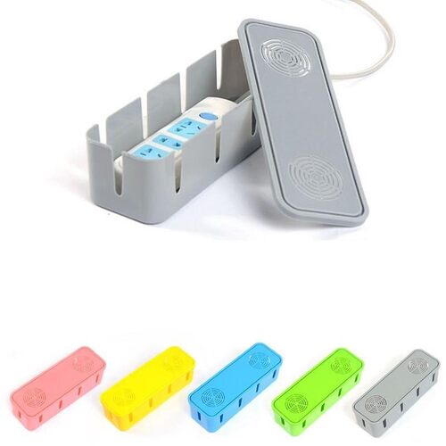 Power Cord Socket Storage Box With Cooling Hole Strip Finish