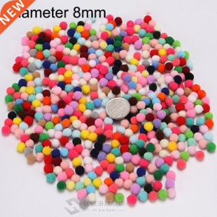50-500pcs Pompom Mini Soft Pom Poms Fluffy Plush Kid Handm