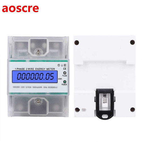 switch wireless switch Single Phase Din Rail Energy Meter 4P