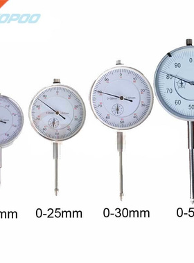 0-10/25/30mm Dial Indicator 0.01mm Resolution Gauge Shockpro
