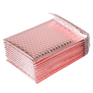 10Pcs 15x20 + 4cm Rose Gold Bubble Envelop Bubble Mailer Voo