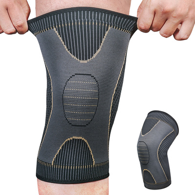 1PC Copper Knee Brace Support Sports Compression Knee Sleeve