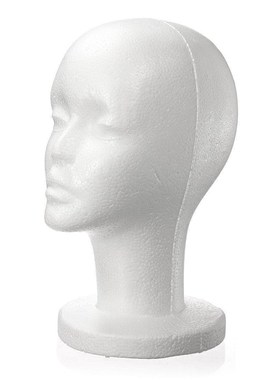 1pcs  Foam Mannequin Head Model Styrofoam Mannequin Manikin