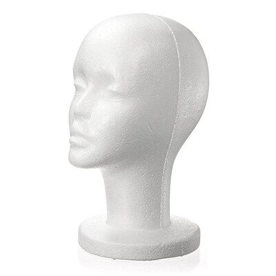 1pcs  Foam Mannequin Head Model Styrofoam Mannequin Manikin