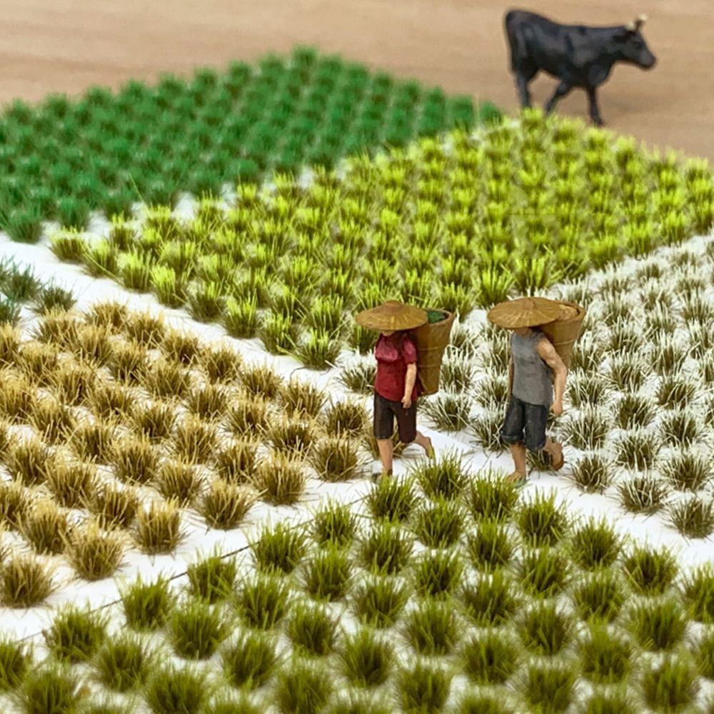 Mini Grass Tuft Artificial Grass Cluster Modeling Static