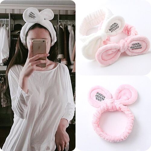 New Fashion Women Cute Big Ears Comfortable Wash Face Bathe