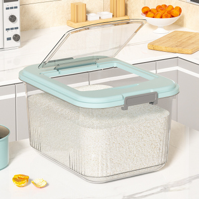 rice storage box beans container cover cereal plastic boxes