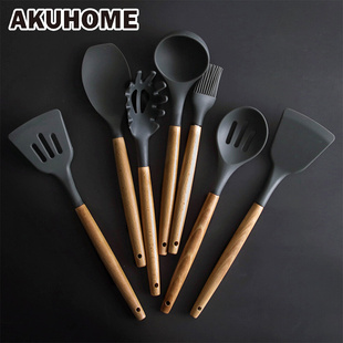 Silicone Kitchen Tools Set Cooking Tools Utensils Set跨境专