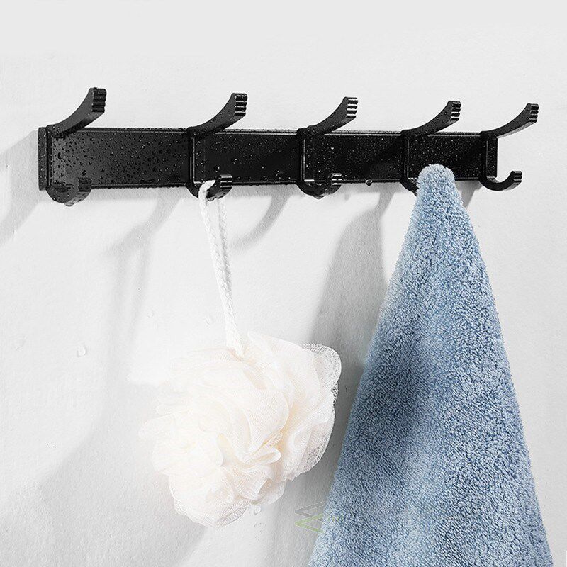 Heavy Duty Wall-mounted Hanging Bathroom Hook Rack Clothes T