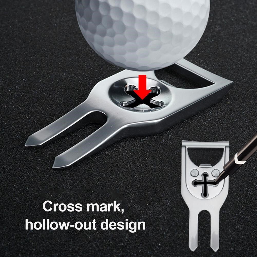 1pc Golf Divot Tool with Golf Ball Tool Marker Pitch Groove