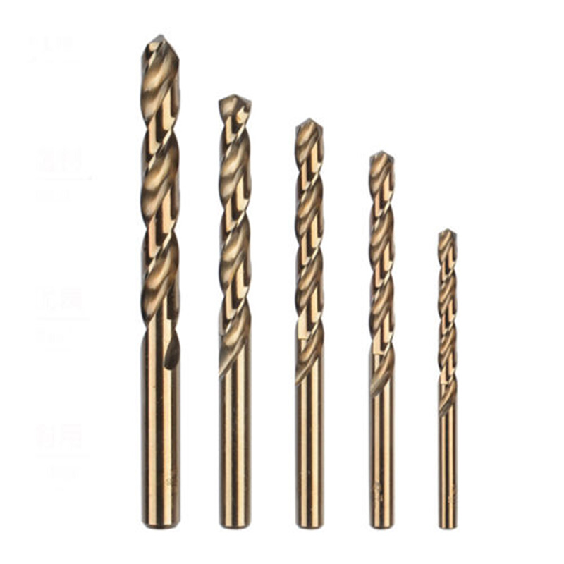 5Pcs HSS Drill Bit Set M35 Cobalt High Speed Steel Twist Dri