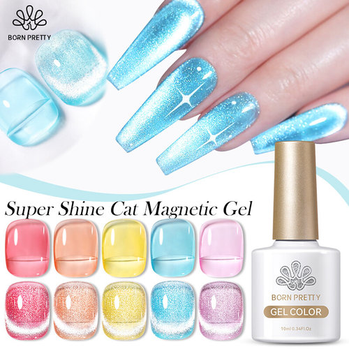 BORN PRETTY 10ML Super Shine Cat Magnetic Gel Nail Polish