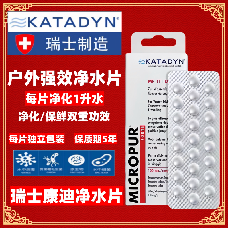 康迪净水片直饮求生除菌消毒药片图片
