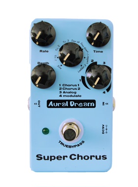 Aural Dream合唱吉他效果器有32种合唱效果8种调制波4种合唱模式