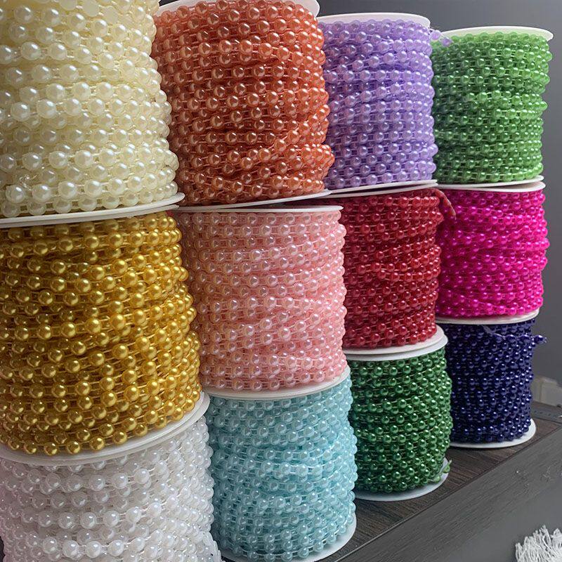 6mm彩色半面手工配饰珍珠