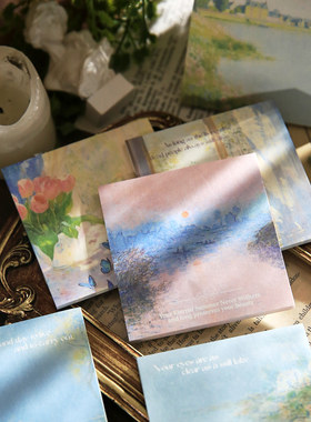 纸先生三享装N次贴 艺术画廊系列 文艺ins学生可粘贴创意留言粘性强记事办公留言便利贴