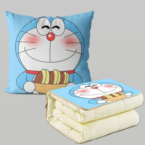 哆啦a梦抱枕被子两用办公