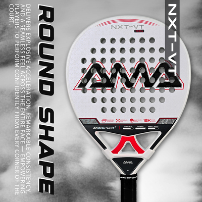 新款Padel racket板球拍12K碳纤维Padel拍笼式网球拍AMASPORT球拍