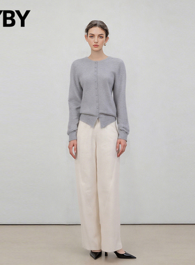 布衣布语休闲裤女2025秋季新款高腰显瘦阔腿直筒裤高级感长款裤子