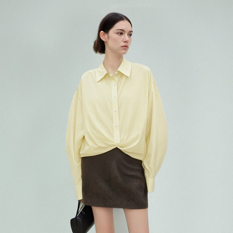 设计感轻薄透气翻领衬衫女宽松长袖防晒外套简约风显瘦百搭上衣,女装/女士精品,时尚防晒服,淘宝优惠券,粉丝福利购,淘宝优惠卷