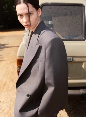 【尚雯婕同款】PHISM25年新款时尚廓形休闲西服气质高级感外套女