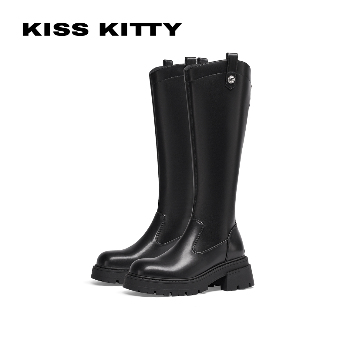 KISSKITTY厚底增高骑士靴显瘦烟筒靴SA54561-82-QQJ