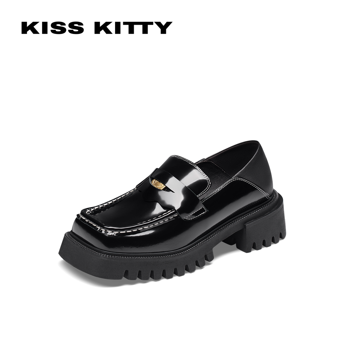 KISSKITTY一脚蹬龙齿乐福鞋SA43617-81-QQJ