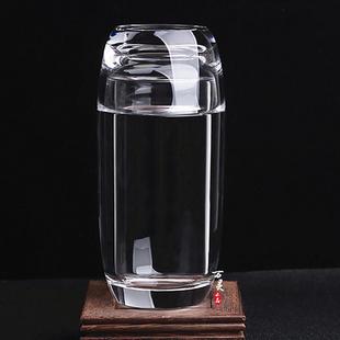 手工打磨耐高温泡茶杯 天然水晶杯 一杯两用办公茶具主人杯个人杯