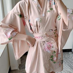 大码 和风 全棉长款 浴服汗蒸服女款 桑拿服 100%纯棉高档洋气个性