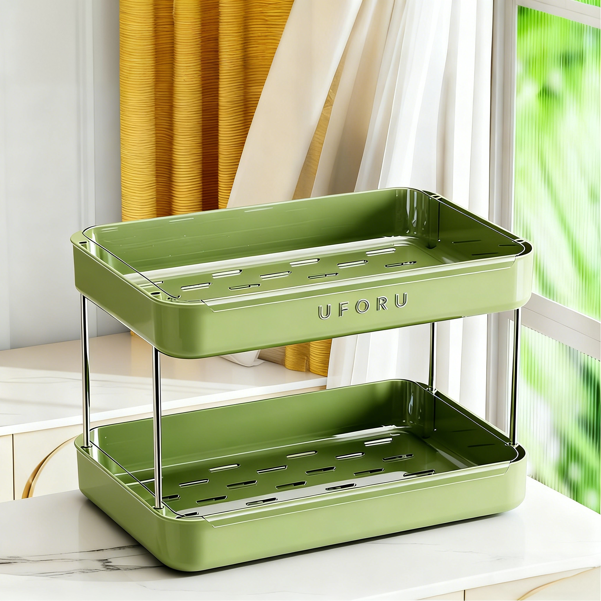 杯子收纳置物架杯架子桌面杯子架餐桌托盘台面咖啡杯水杯沥水架