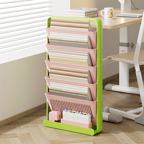 落地书架多巴胺大容量书桌收纳架