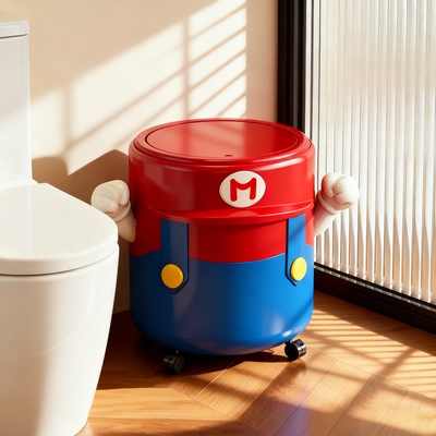 卫生间垃圾桶家用带轮可移动