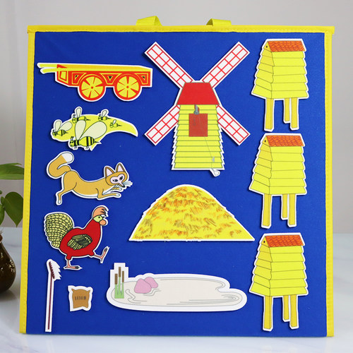 母鸡萝丝去散步绘本毛毡玩具