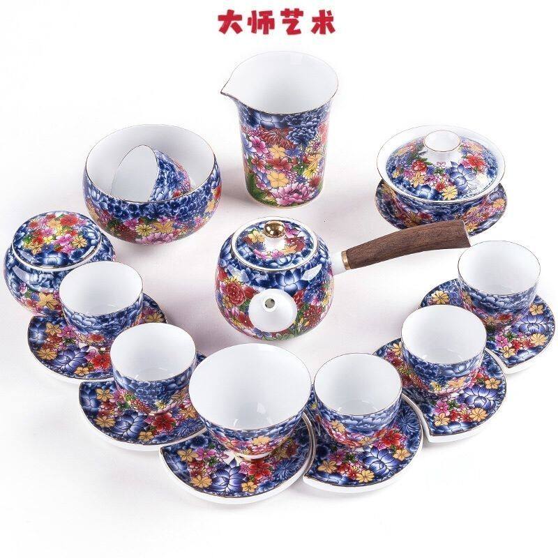 大师艺术高端羊脂玉润白瓷陶瓷茶具套装简约陶瓷茶杯茶壶盖碗