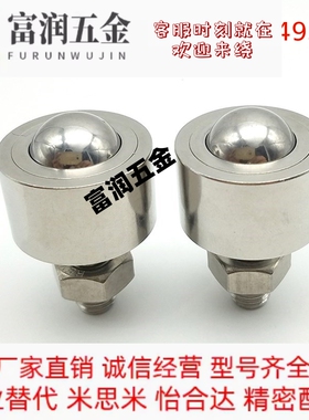 钢珠滚轮螺帽型牛眼万向滚珠BCHN12 16 19 25 31