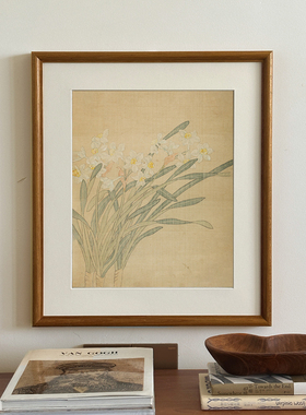 新中式】客厅装饰画复古花鸟挂画餐厅卧室床头壁画书房茶室玄关画