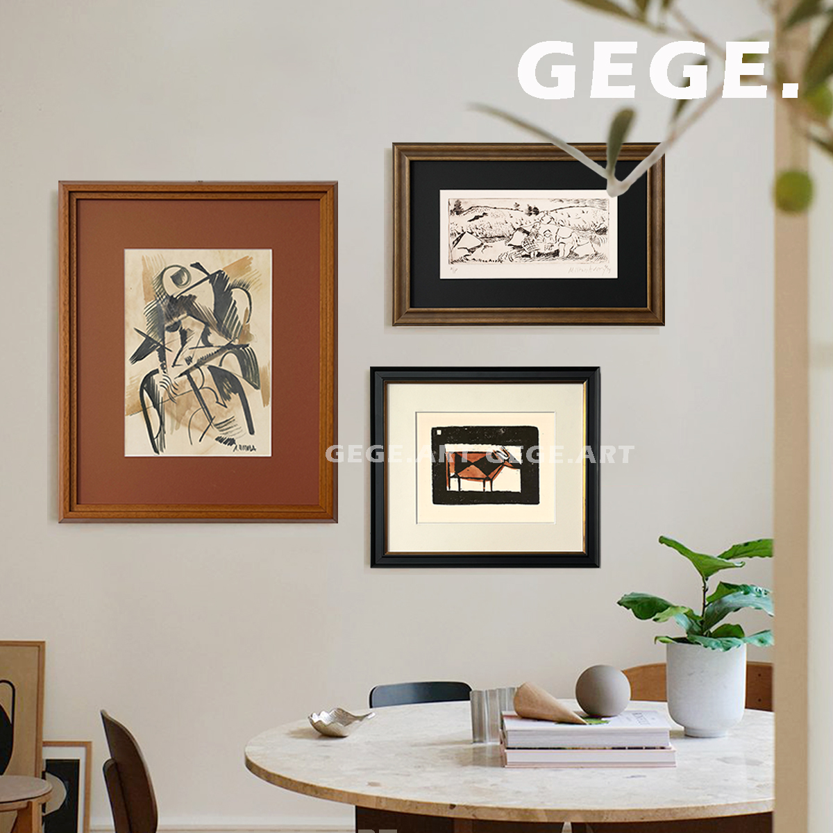 小众设计师装饰画抽象组合