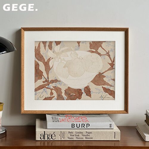 秋实GEGE法式简约木框装饰画