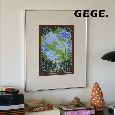花坛】GeGe卧室书房餐厅挂画高级感北欧复古玄关中古风客厅画中古