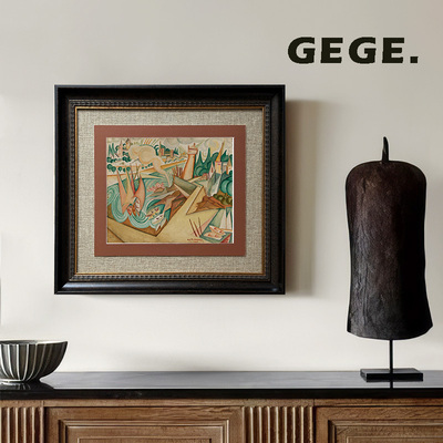 古风南洋风客厅卧室书房餐厅挂画