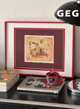 演奏厅】GeGe卧室书房玄关中古风客厅画餐厅挂画高级感北欧复古