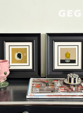 葡萄柠檬】GeGe卧室书房餐厅挂画高级感北欧复古玄关中古风客厅画